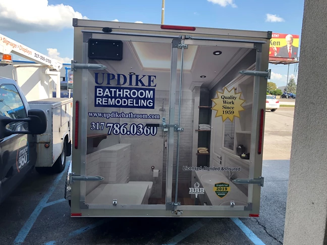 Full Vehicle Wraps, Vehicle Graphics, Wrap for Updike Bathroom Remodeling in Indianapolis