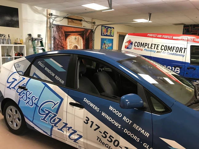 Full Car Wrap for Glass Guru in Greenwood,IN