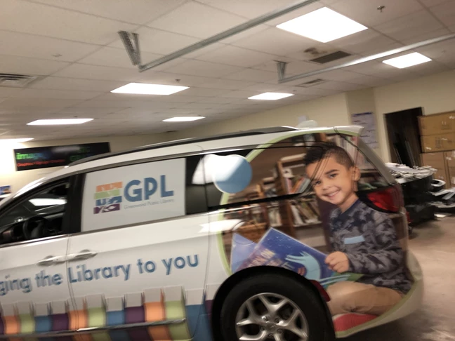 Vehicle Graphics Wrap for Greenwood Public Library