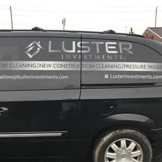 Partial Vehicle Wrap for Luster Investments in Indianapolis, IN