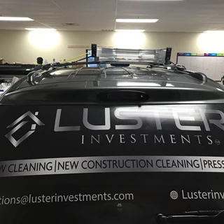 Partial Vehicle Wrap for Luster Investments in Indianapolis, IN