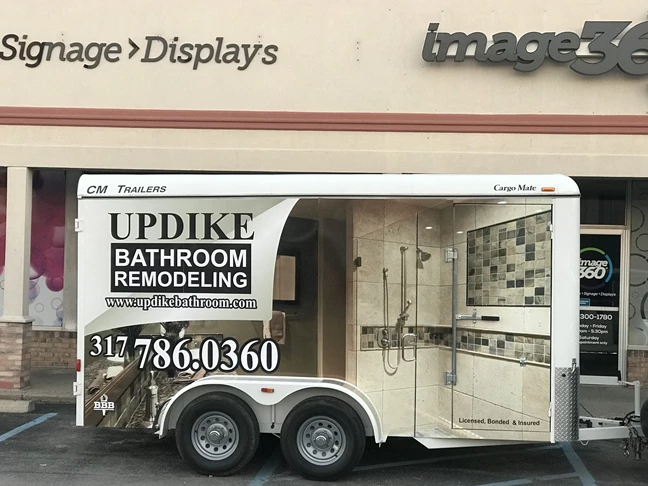Trailer Wrap for Updike Bathroom Remodeling in Indianapolis