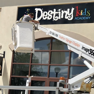 Storefront Sign for Destiny Kids Academy In Greenwood, IN