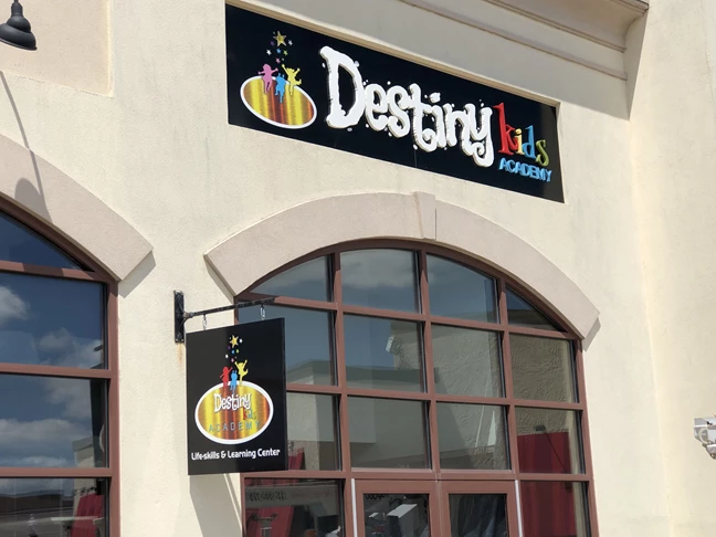 Storefront Sign for Destiny Kids Academy In Greenwood, IN