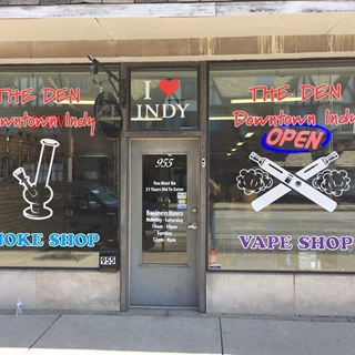 Window Graphics for The Den Indy