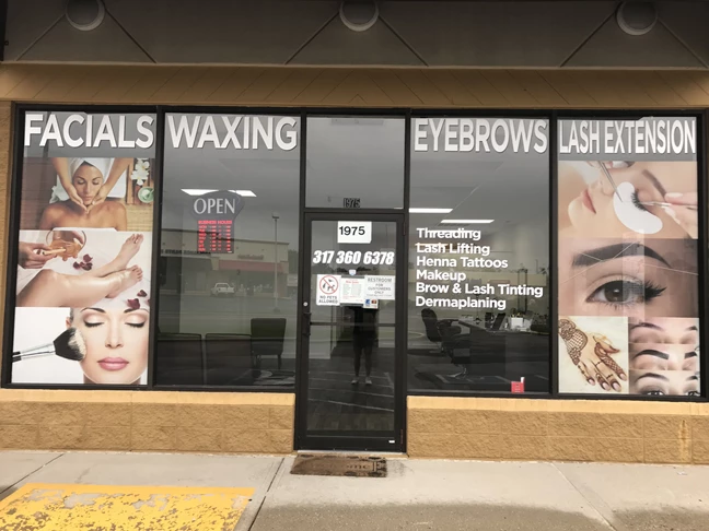 Window graphics, decals, lettering, Perforated Window Film in Indianapolis