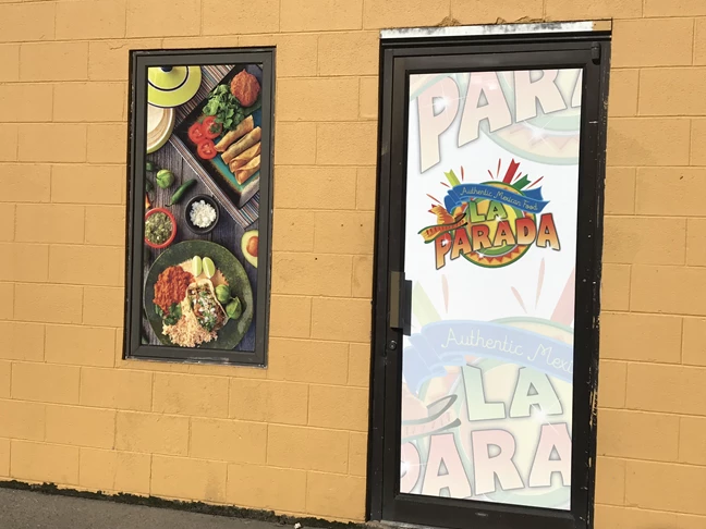 Window Wrap, Window Graphics for La Parada Restaurant in Indianapolis IN 