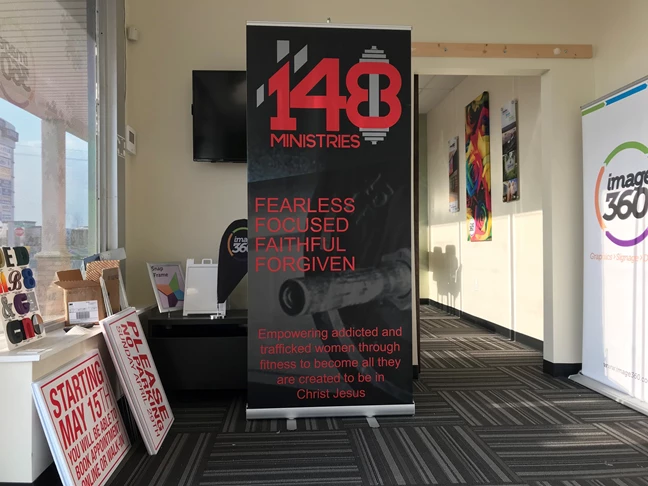 Retractable Banner for 148 Ministries in Indianapolis,IN