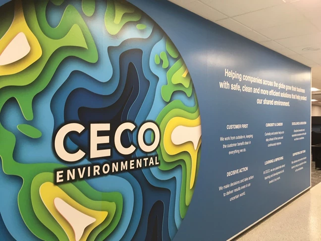 Wall murals fro CECO in Indianapolis IN