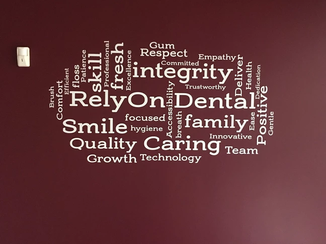 Wall Graphics for RelyOn Dental in Greenwood IN