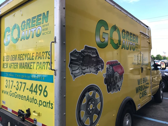 Vehicle Decals for Go Green Auto in Indianapolis