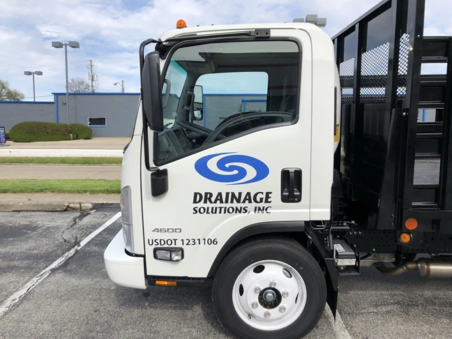 Vehicle Decals, Graphic for Drainage Solutions in Franklin IN