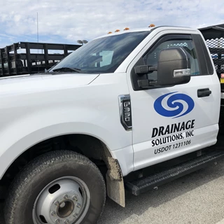 Vehicle Decals, Graphic for Drainage Solutions in Franklin IN