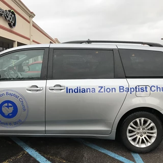 Vehicle Decal for Indiana Zion Baptist Church