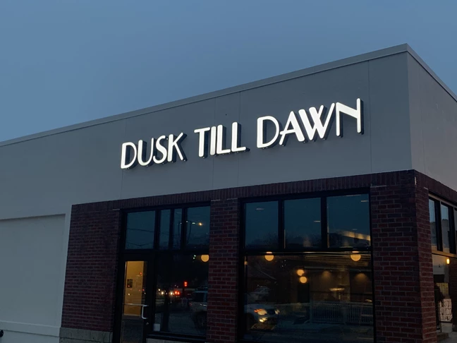 Illuminated Building Sign / Channel Letters for Dusk Till Dawn in Lafeyette IN