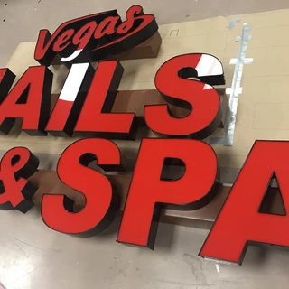 Channel Letters for Vegas Nail&Spa in Carmel, IN