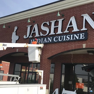 LED  Illuminated Channel Letters for Jashan Indian Cuisine in Greenwood IN