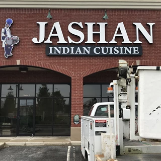 LED  Illuminated Channel Letters for Jashan Indian Cuisine in Greenwood IN