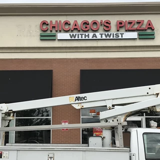 LED  Illuminated Channel Letters for Chicago Pizza in Greenwood IN