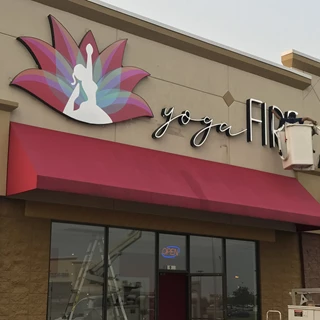 LED  Illuminated Channel Letters for Yoga Fire in Greenwood IN