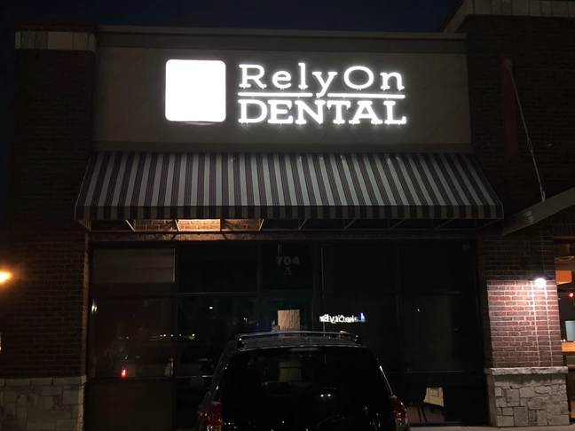 Business Signs, Channel Letters, Exterior Building Signs for RelyOn Dental in Greenwood IN