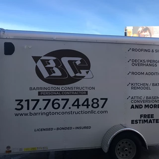 Partial Trailer Wrap for Barington Costruction in Indianapolis, IN