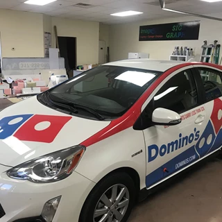 Partial Vehicle Wrap for Domino