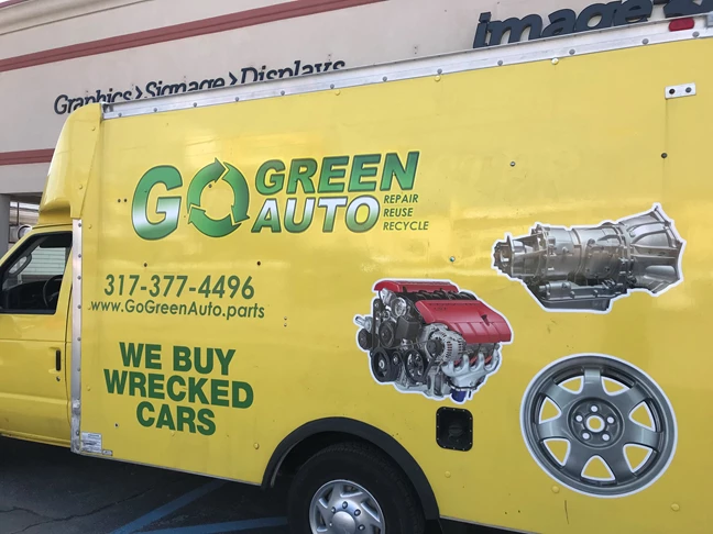Partial Wrap for Go Green Auto in Indianapolis,IN