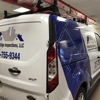 Partial Vehicle Wrap for Modern Edge Inspections LLC in Indianapolis,IN