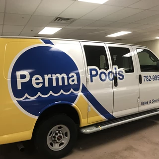 Partial Vehicle Wrap for Perma Pools in Indianapolis IN