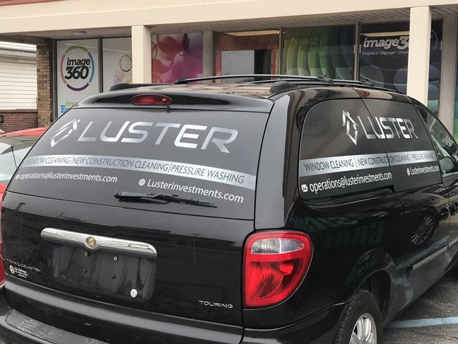 Partial Vehicle Wrap for Luster in Indianapolis IN