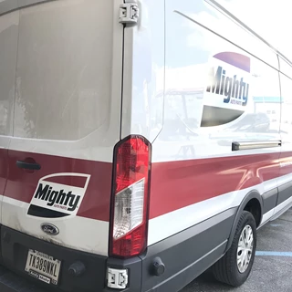 Partial Van Wrap for Mighty Auto Parts in Indianapolis IN