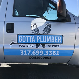 Vehicle Lettering for Gotta Plumber in Indianapolis IN