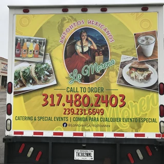 Partial Food Truck Wrap in Indianapolis IN