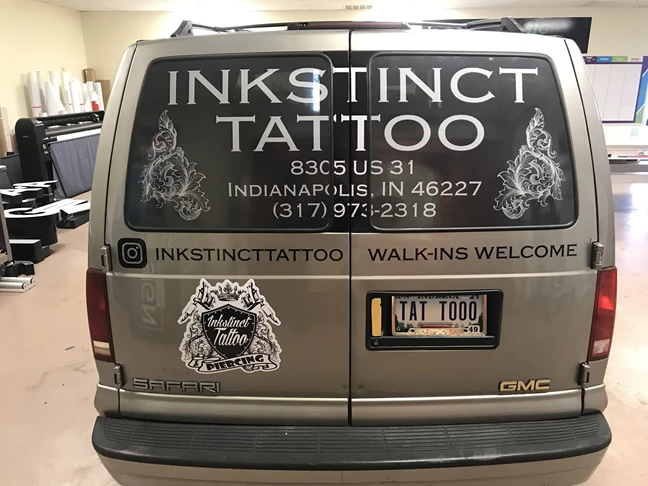 Partial Wrap for Inkstinct Tattoo in Indianapolis, IN