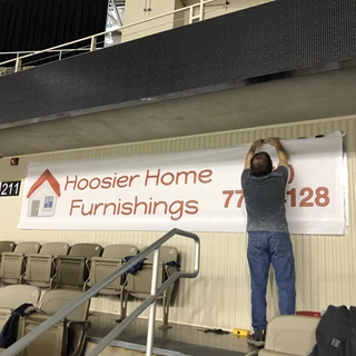 Mesh Banner with Frame for Hoosier Home Furniture