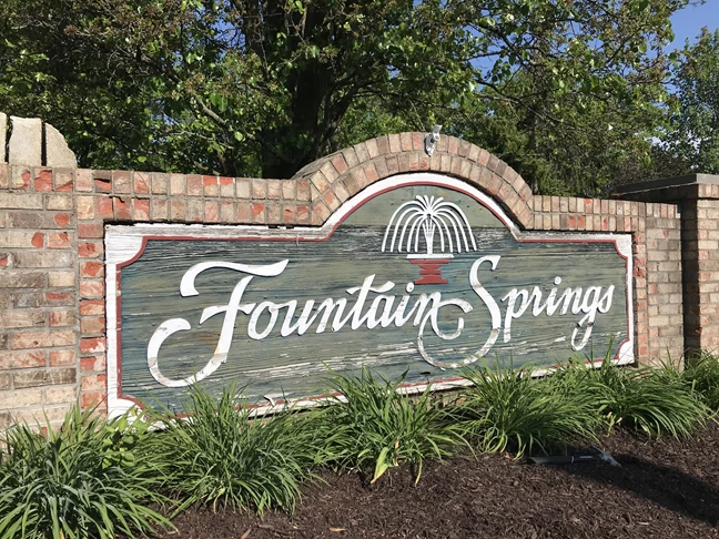 6mm dimensional Aluminum Subdivision Signs for Fountain Spring in Indianapolis,IN