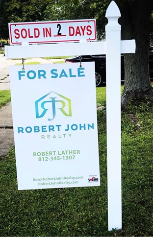 Real Estate Sign for Robert John Realty