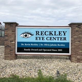 Monument Sign for Reckley Eye Center in Indianapolis, IN