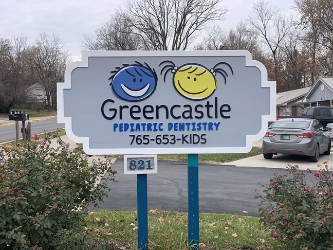 Routed Wood Sign for Greencastle Pediatric Dentistry in Greencastle IN